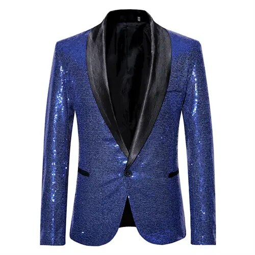 Mäns Kavaj Glitter Detaljer Normalskuren 3