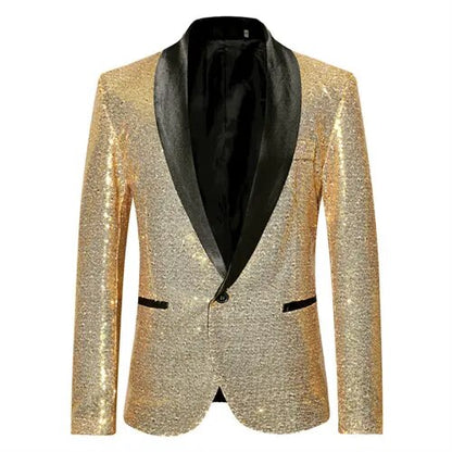 Mäns Kavaj Glitter Detaljer Normalskuren 4