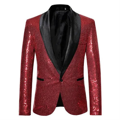 Mäns Kavaj Glitter Detaljer Normalskuren 5