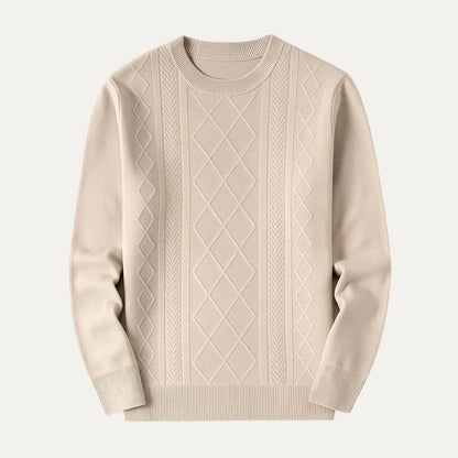 Mäns Klassisk Crewneck Tröja 2
