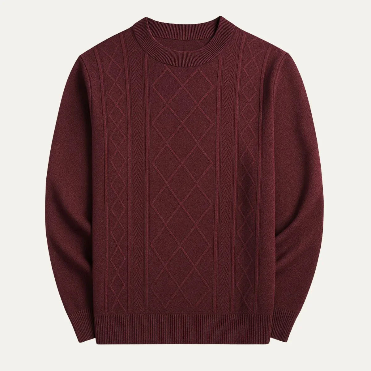 Mäns Klassisk Crewneck Tröja 3