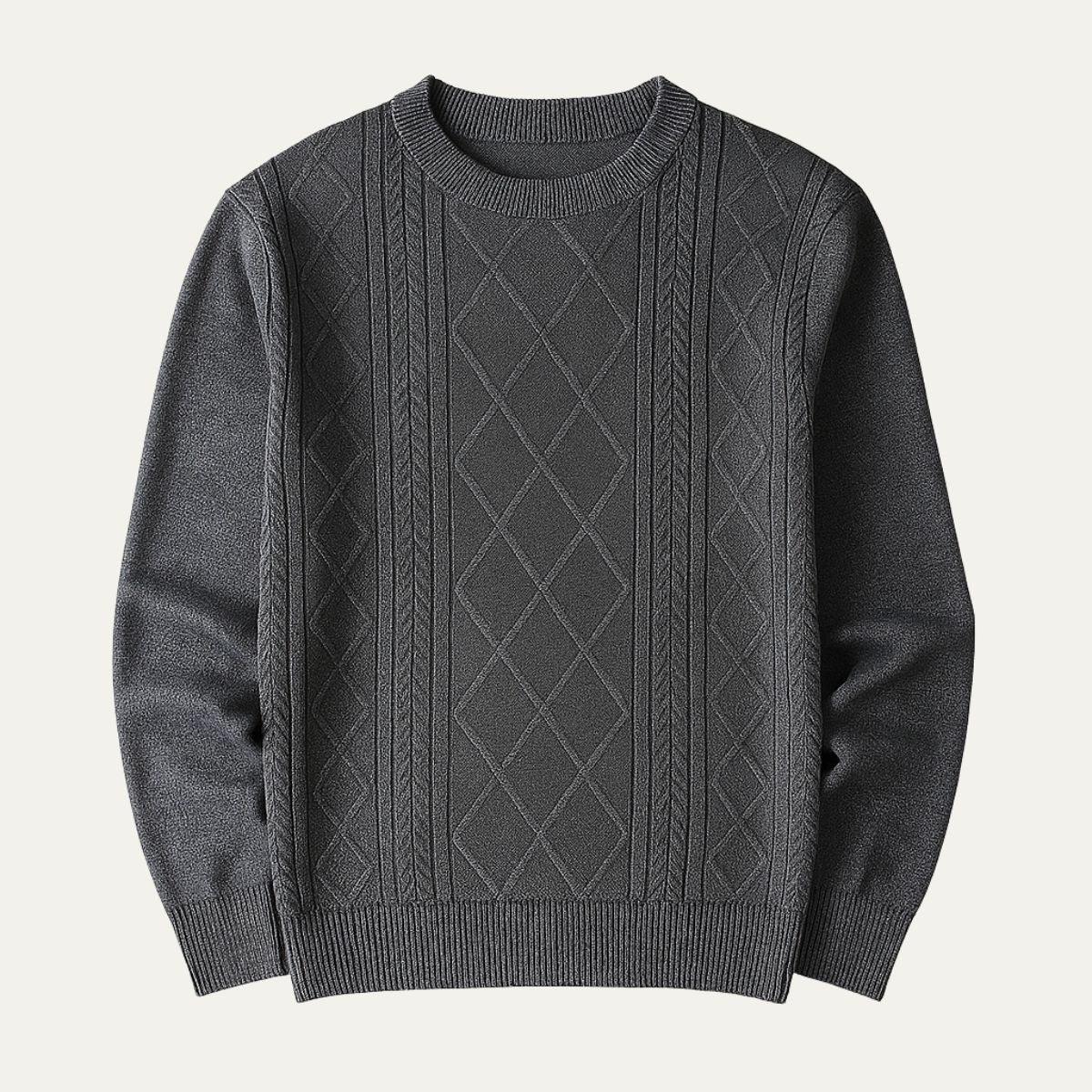 Mäns Klassisk Crewneck Tröja 4