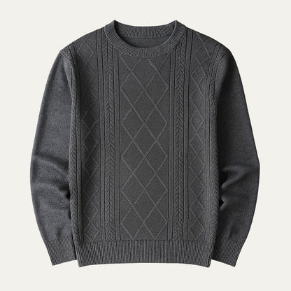 Mäns Klassisk Crewneck Tröja 4