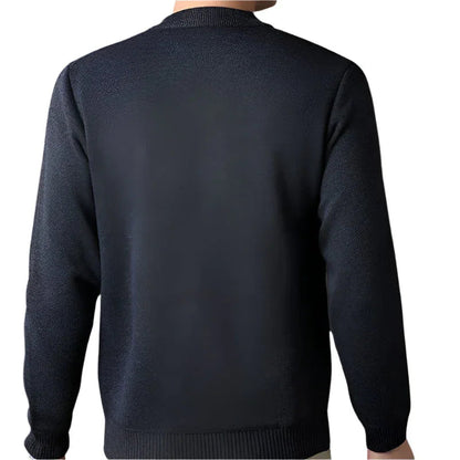 Mäns Klassisk Crewneck Tröja 5