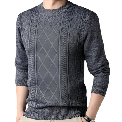 Mäns Klassisk Crewneck Tröja 9