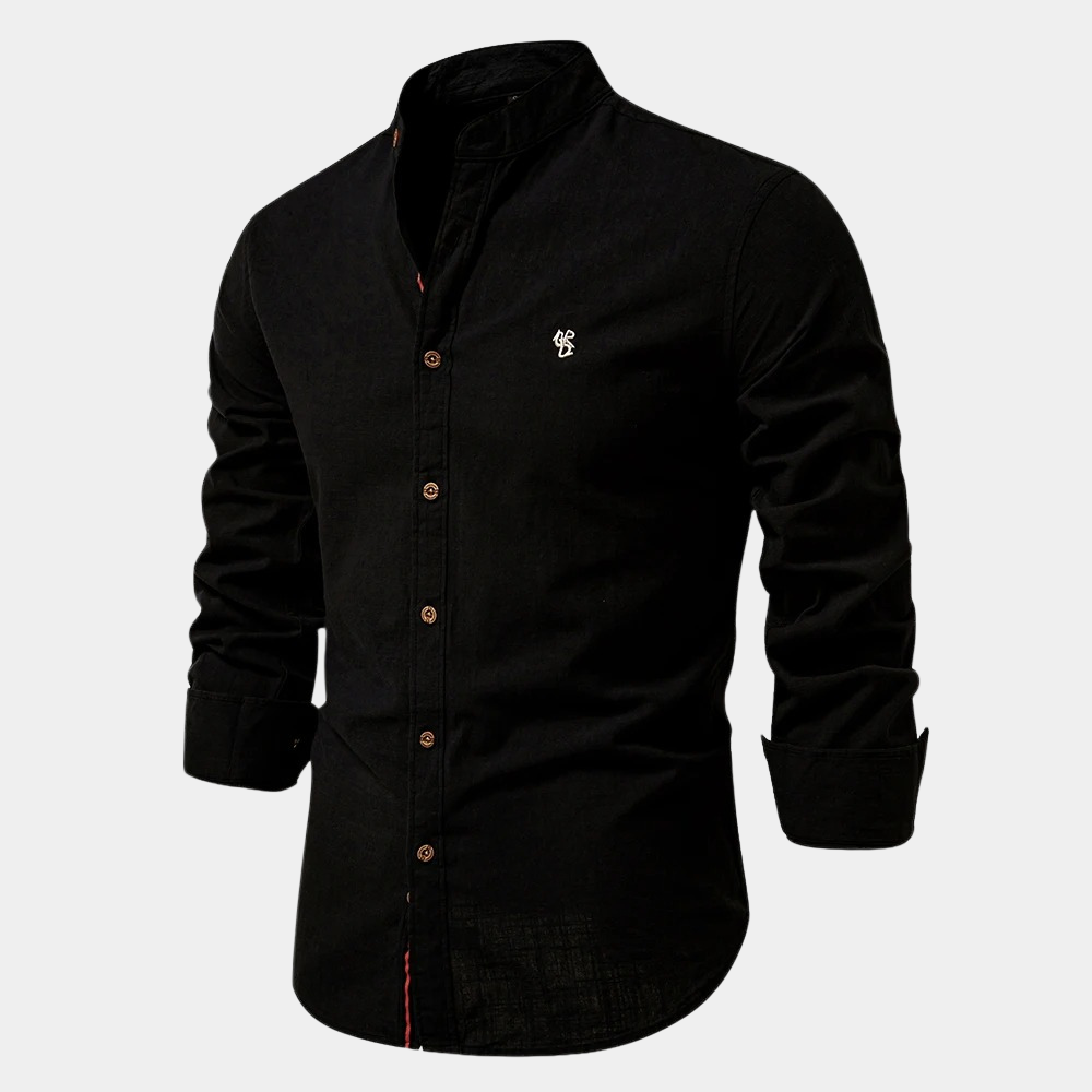 Mäns Klassisk Skjorta Långärmad 5