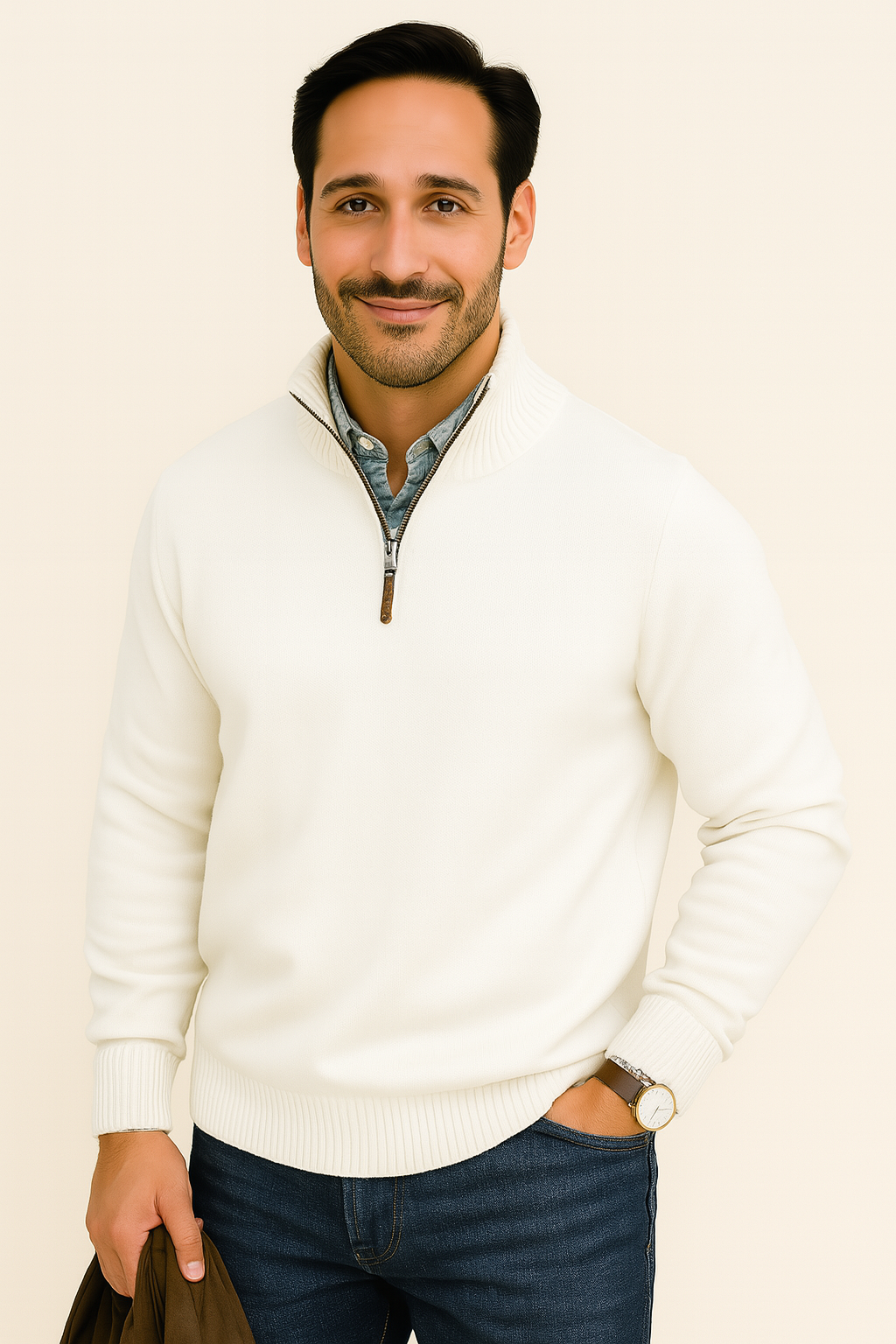 Mäns Klassisk Tröja 1