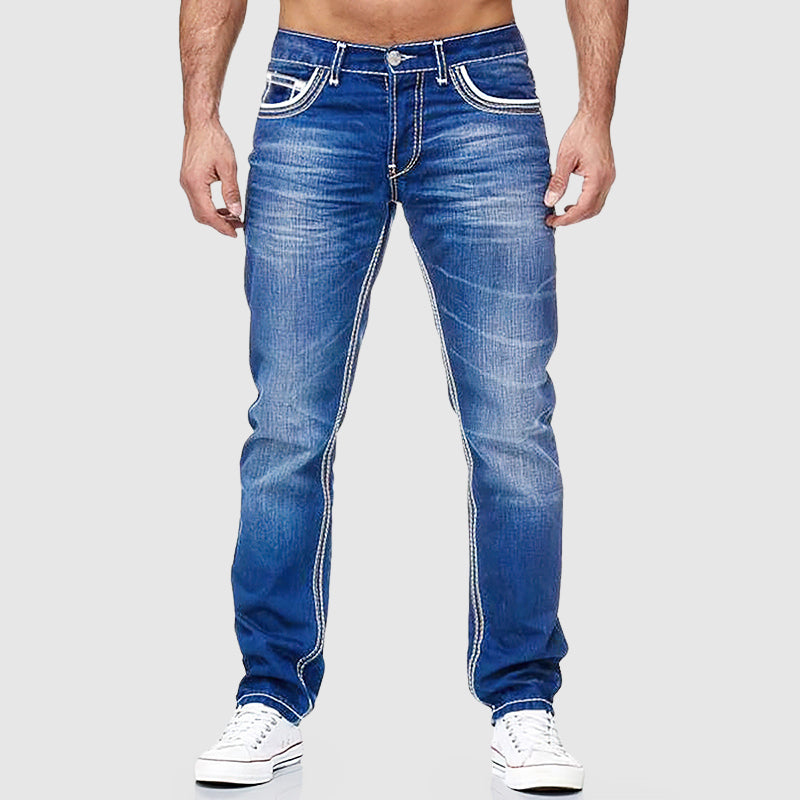 Mäns Klassiska Jeans 1