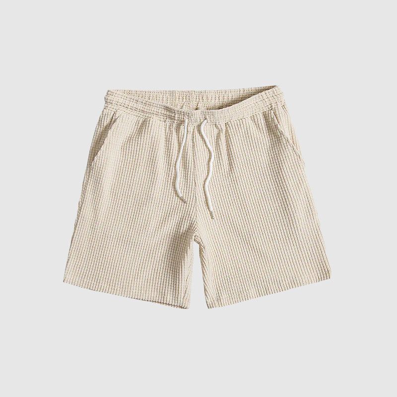 Mäns Kortärmad Skjorta och Shorts Set Avslappnad Stil 7