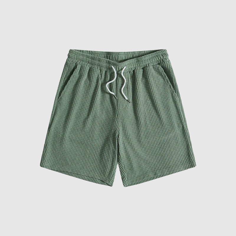 Mäns Kortärmad Skjorta och Shorts Set Avslappnad Stil 8
