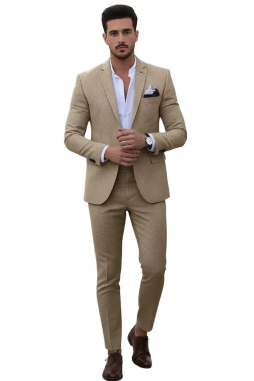 Mäns Kostymset Slim Fit Modern 0