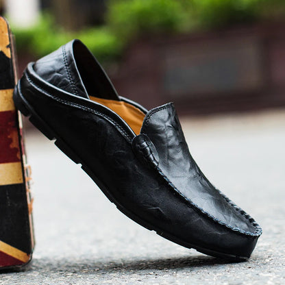 Mäns Läder Loafers Klassisk Stil 2