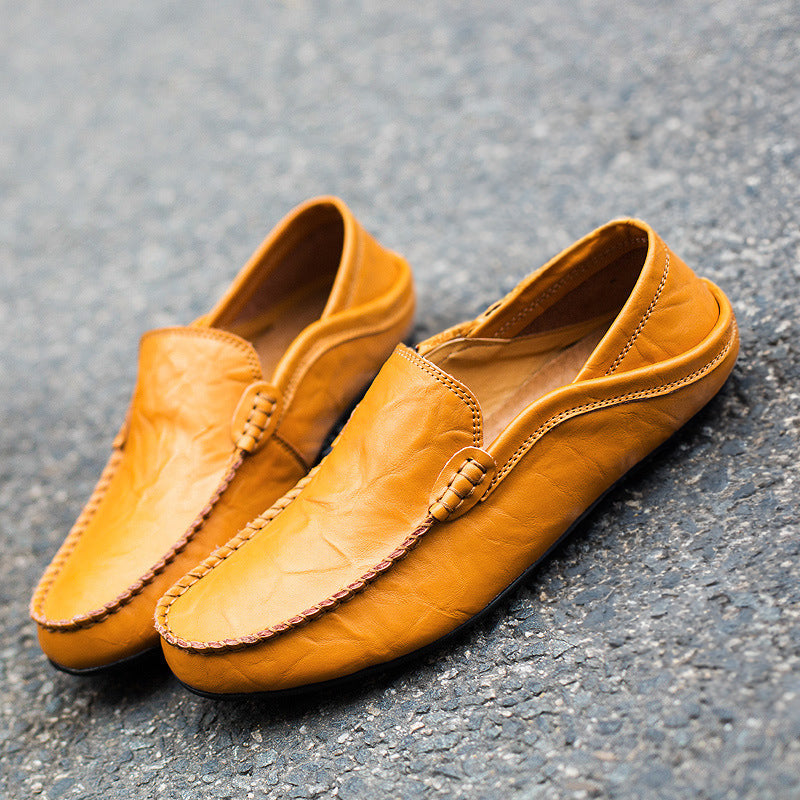 Mäns Läder Loafers Klassisk Stil 3