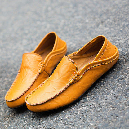 Mäns Läder Loafers Klassisk Stil 3