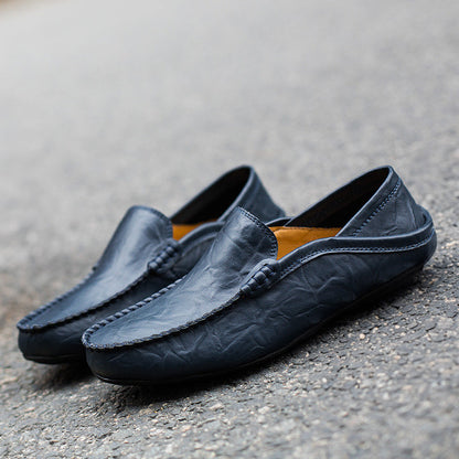 Mäns Läder Loafers Klassisk Stil 4