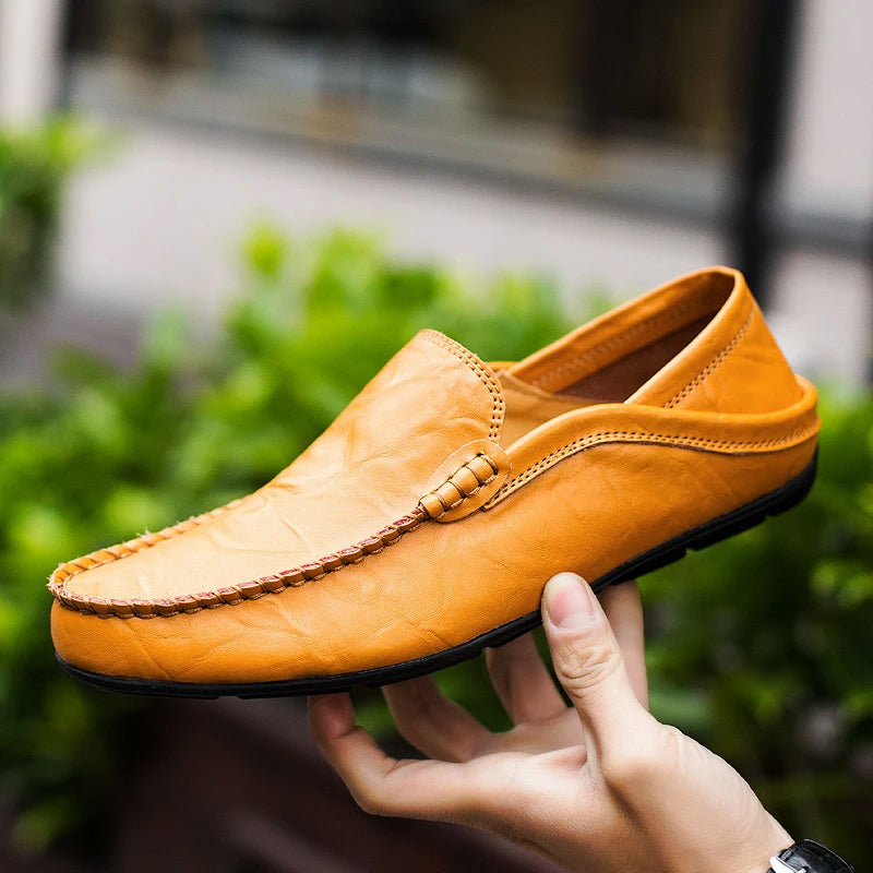 Mäns Läder Loafers Klassisk Stil 6