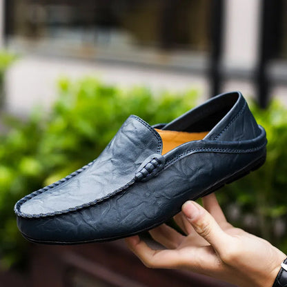 Mäns Läder Loafers Klassisk Stil 7