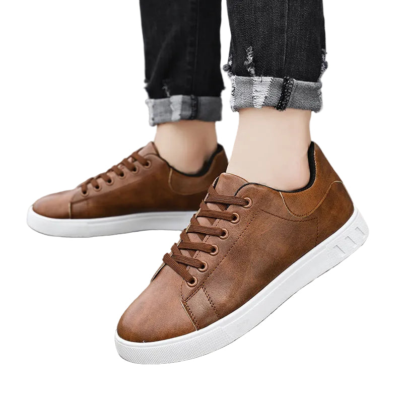 Mäns Låg Top Sneakers Snörning Minimalistisk Stil 0