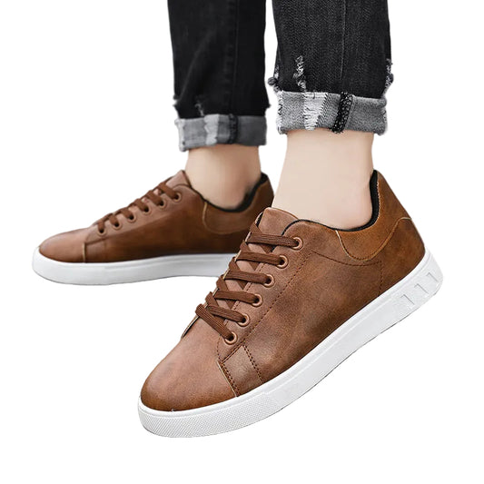 Mäns Låg Top Sneakers Snörning Minimalistisk Stil 0