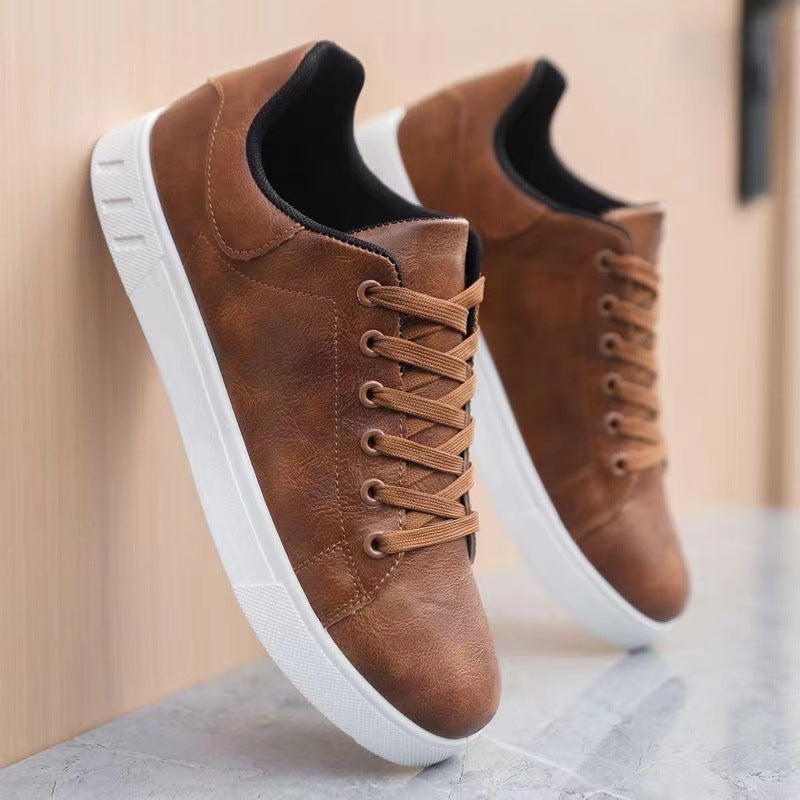 Mäns Låg Top Sneakers Snörning Minimalistisk Stil 4