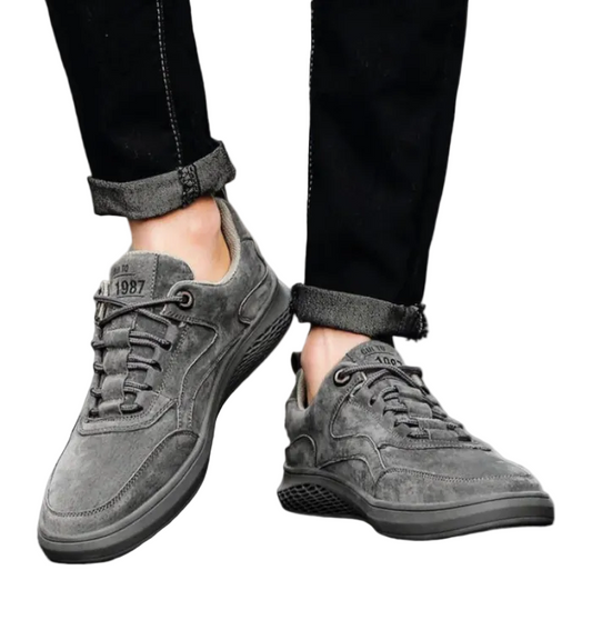 Mäns Låga Sneakers Snörning Moderne Stil 0