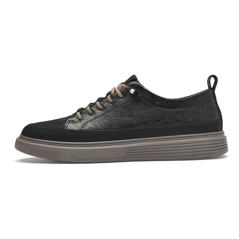 Mäns Låga Sneakers med Plattform 3