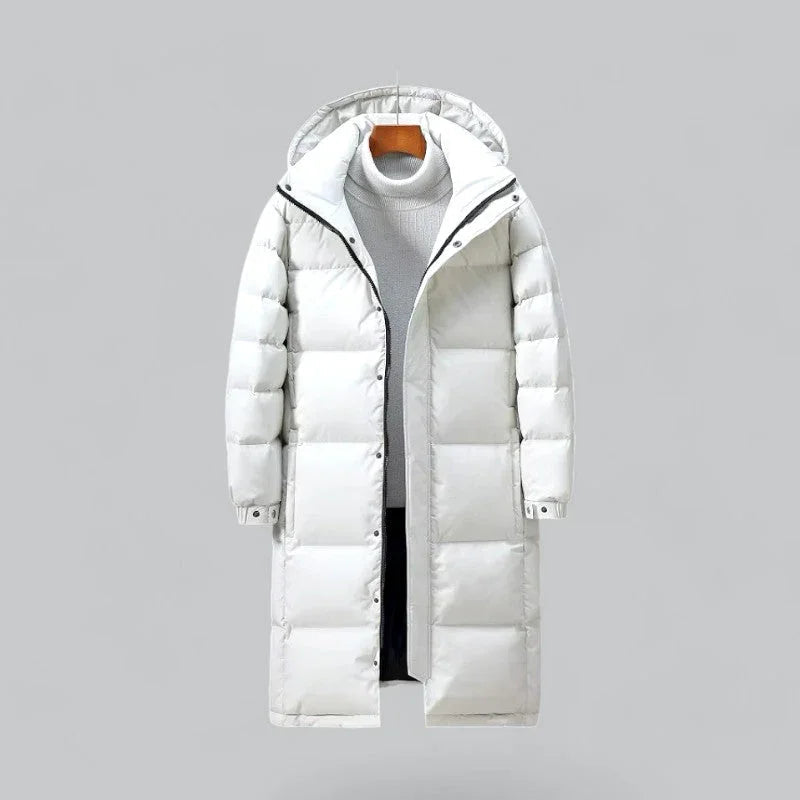 Mäns Lång Puffer Parka Vinterstil 0