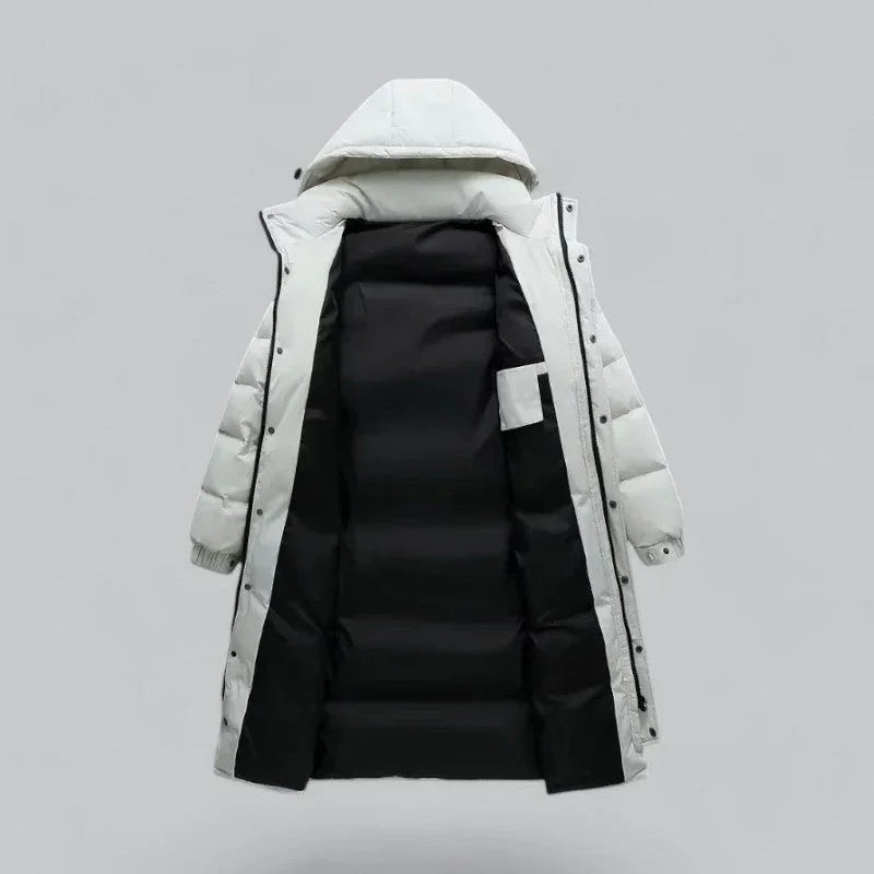 Mäns Lång Puffer Parka Vinterstil 1