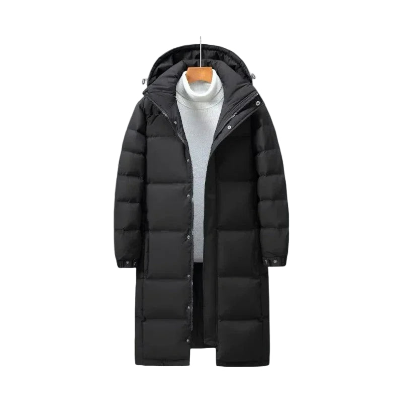 Mäns Lång Puffer Parka Vinterstil 4