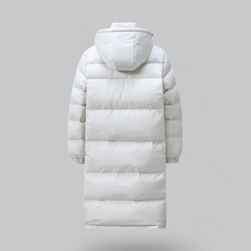 Mäns Lång Vinterkappa Puffer Parka Stilfull Design 2