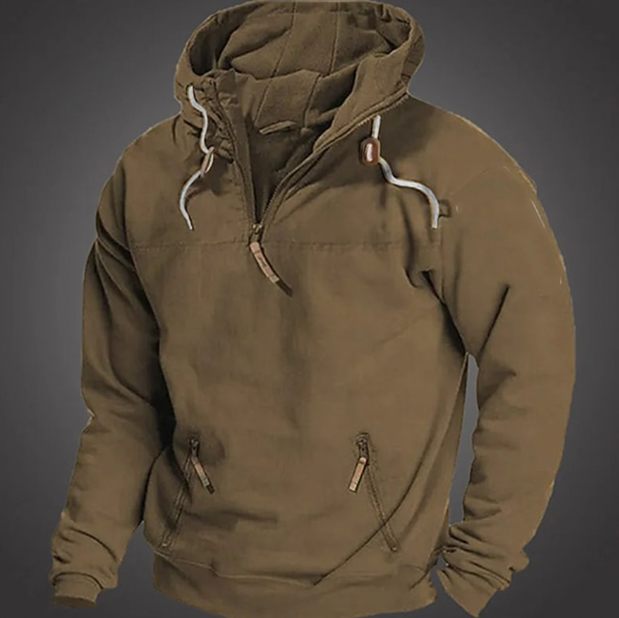 Mäns Långärmad Hoodie Casual 1