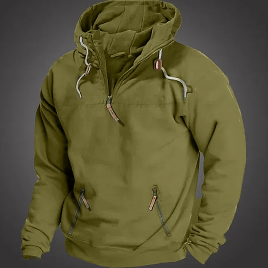 Mäns Långärmad Hoodie Casual 2