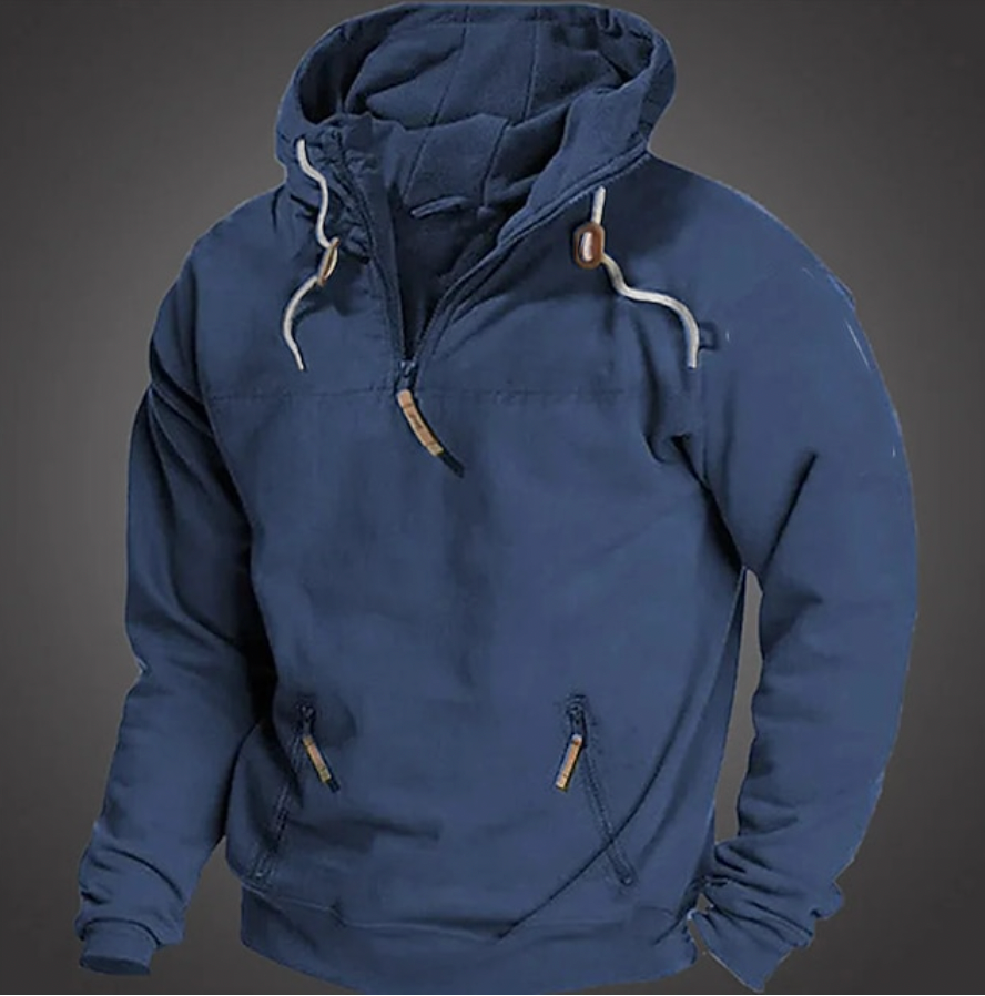 Mäns Långärmad Hoodie Casual 3