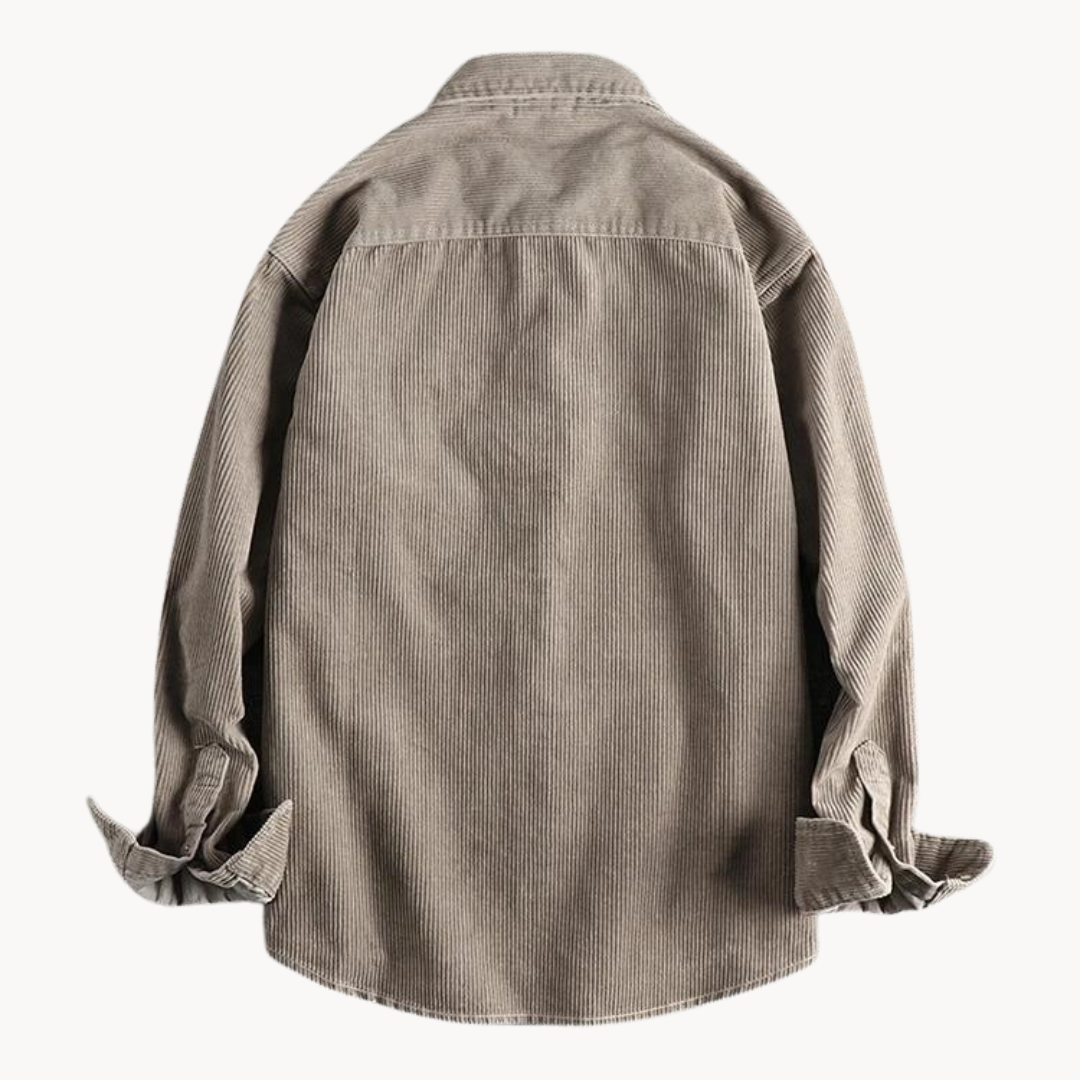 Mäns Långärmad Skjorta Casual Stil 1