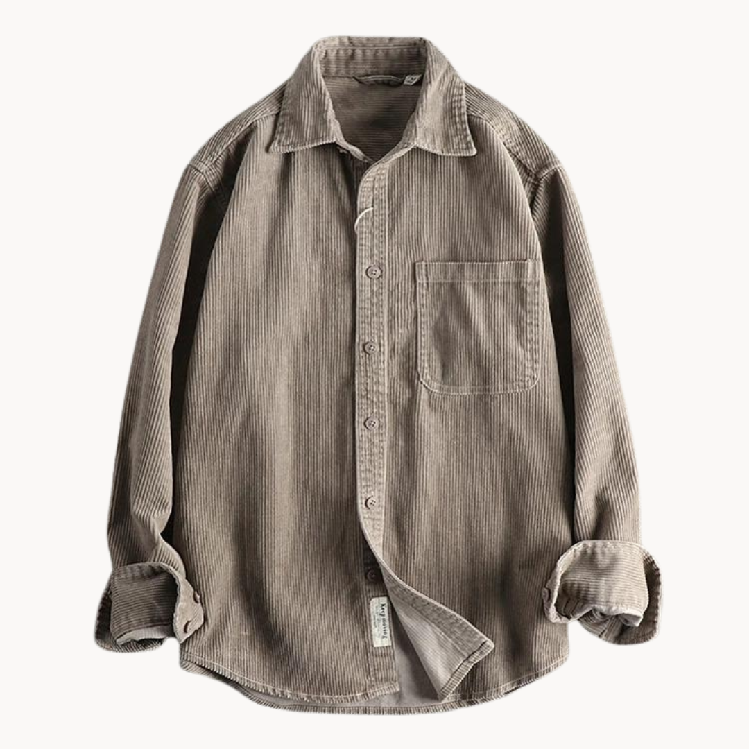 Mäns Långärmad Skjorta Casual Stil 6