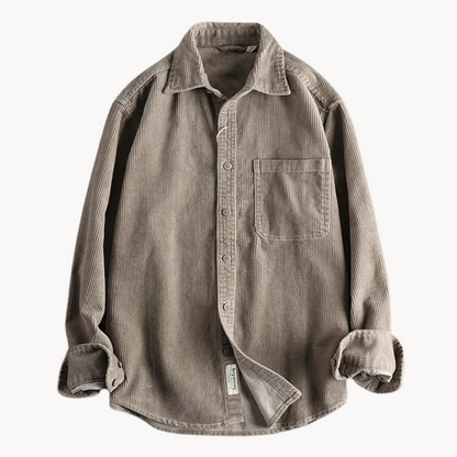 Mäns Långärmad Skjorta Casual Stil 6