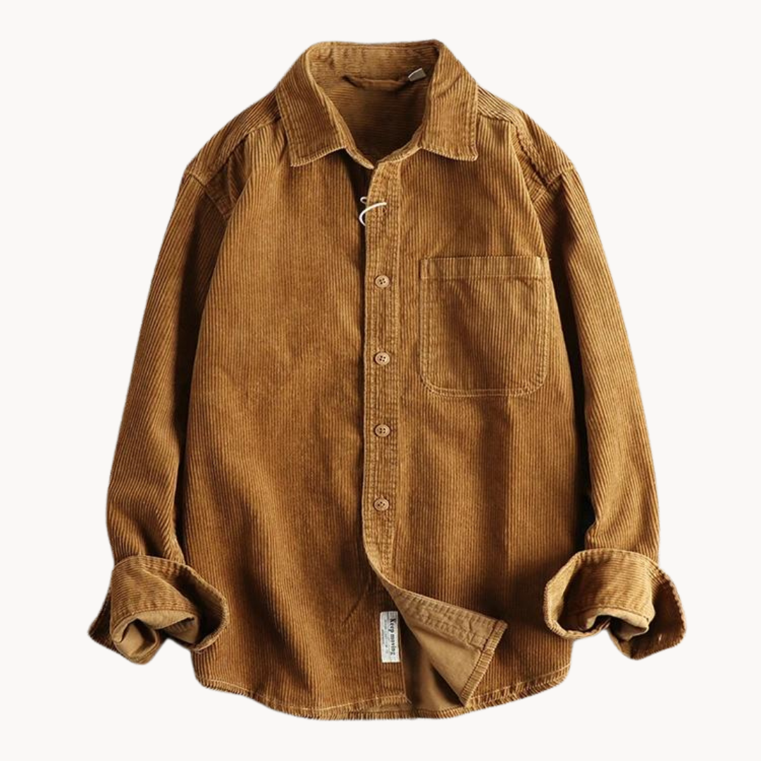 Mäns Långärmad Skjorta Casual Stil 9