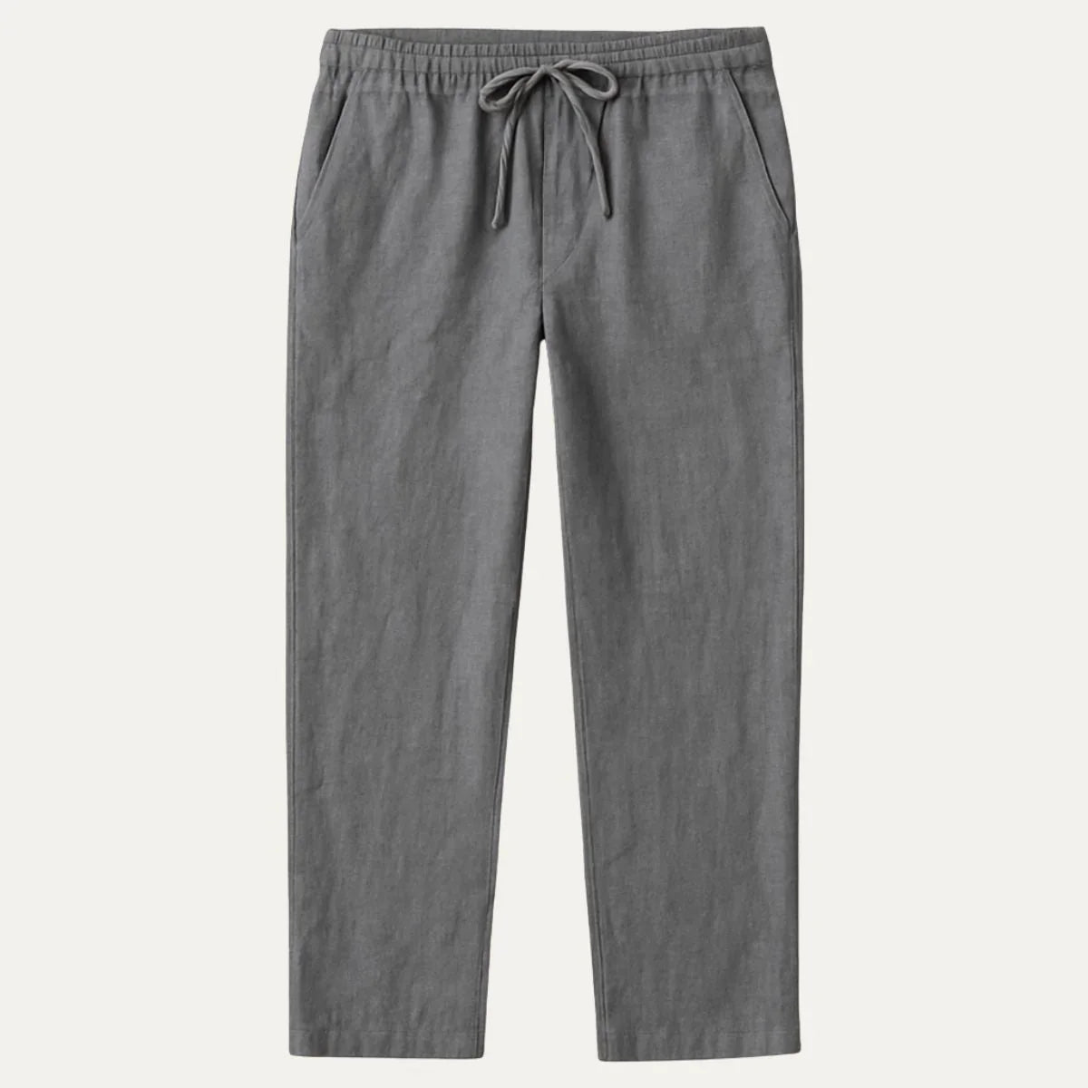 Mäns Linnebyxor Casual Stil 3