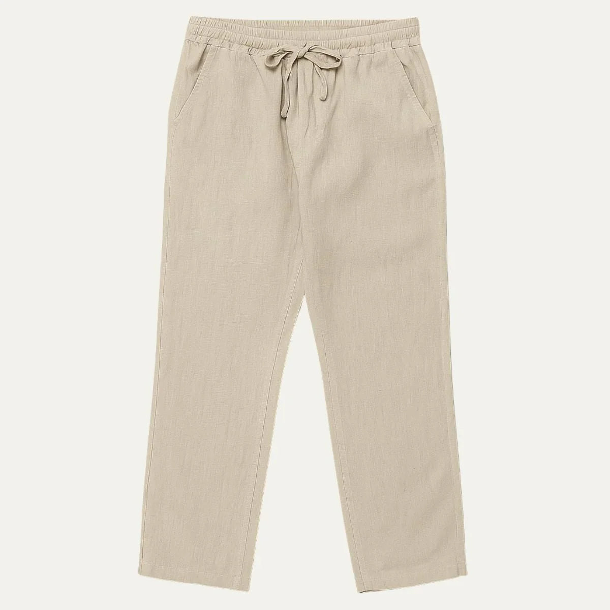 Mäns Linnebyxor Casual Stil 4