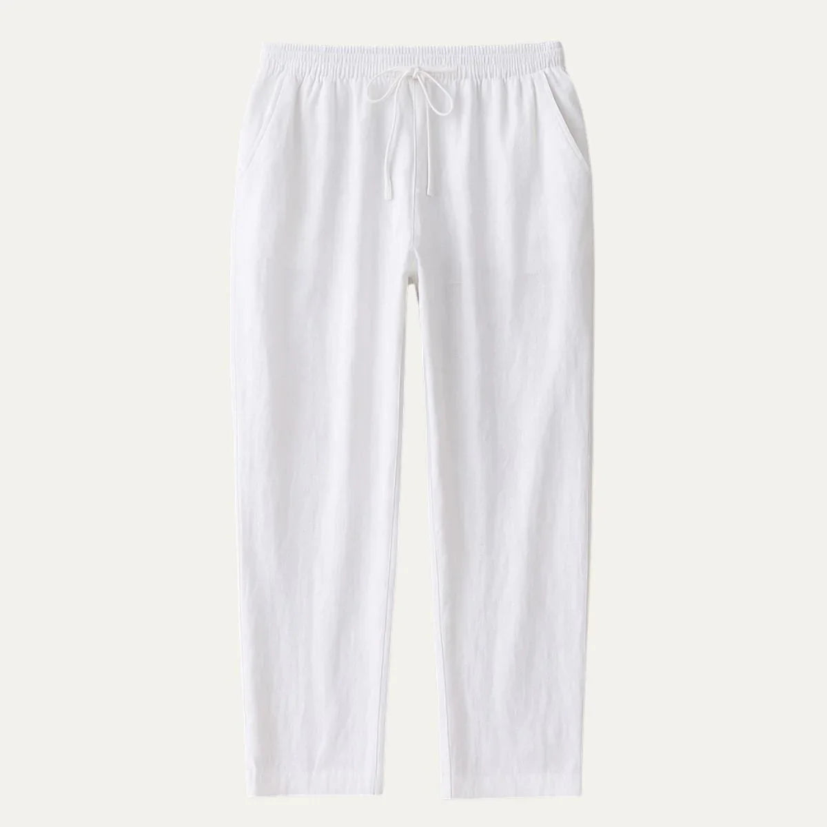 Mäns Linnebyxor Casual Stil 5