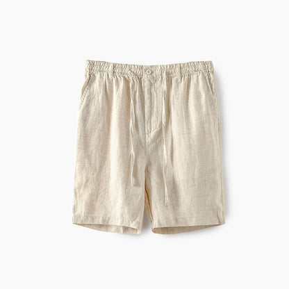 Mäns Linneshorts med Elastiskt Midjeband 5