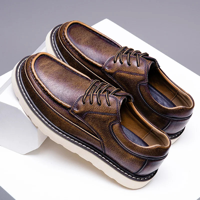 Mäns Loafers Lågprofil Retro Stil 3