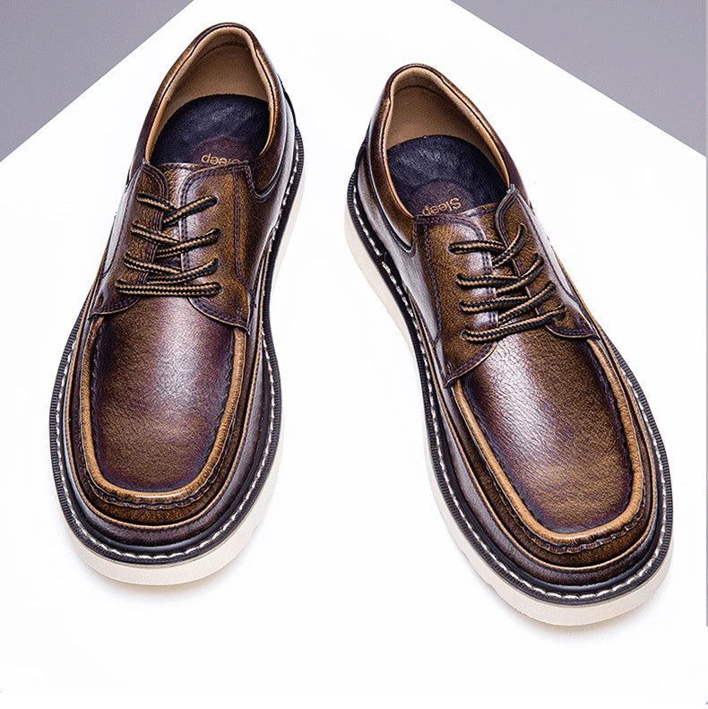 Mäns Loafers Lågprofil Retro Stil 4