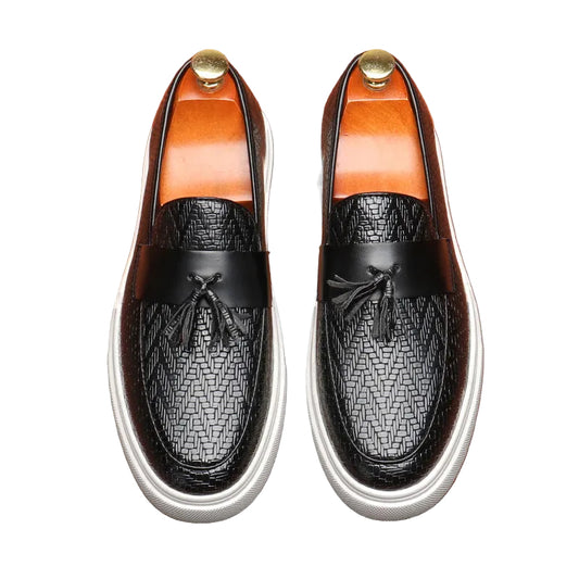 Mäns Loafers Med Tofsar Slip-On Stil 2