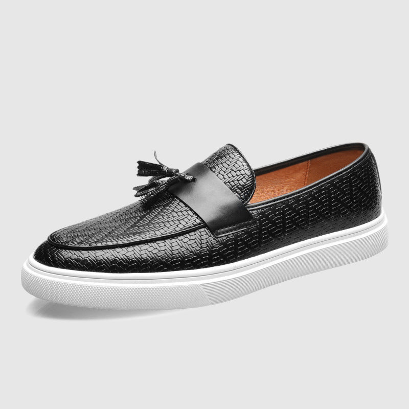 Mäns Loafers Med Tofsar Slip-On Stil 5
