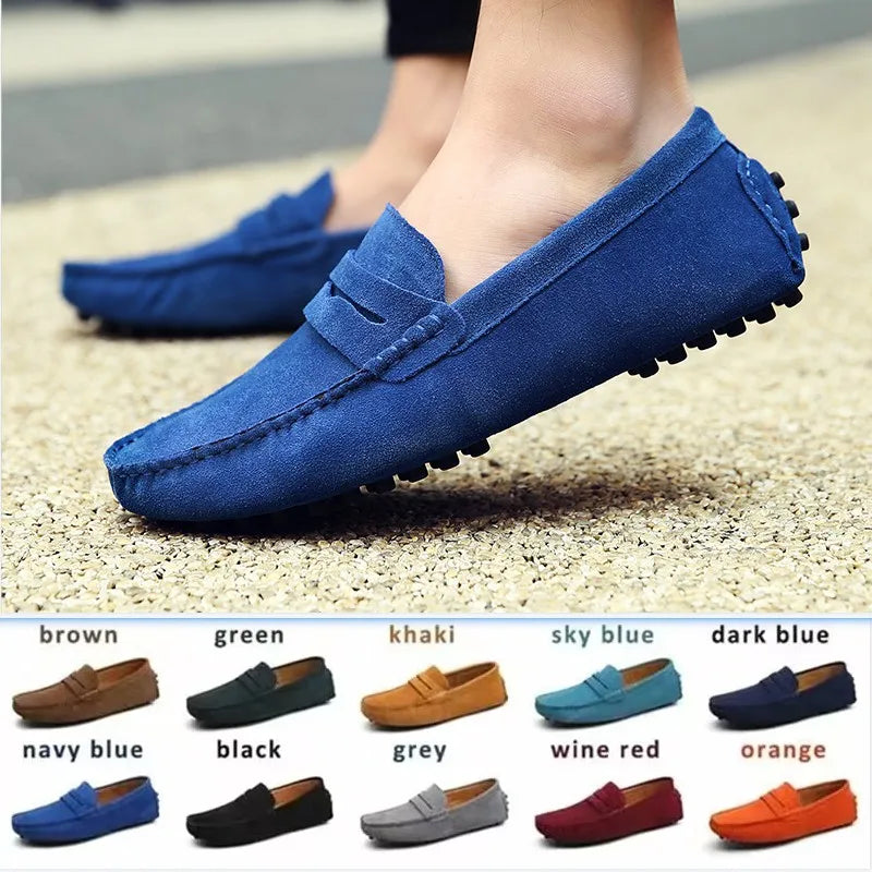 Mäns Loafers Slip-On Skor 0
