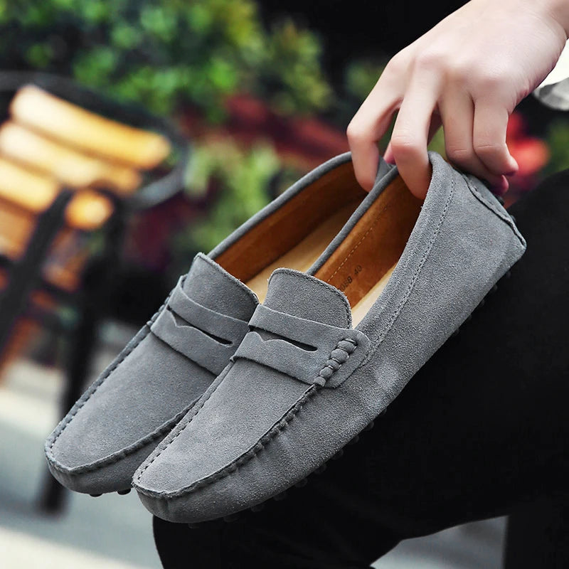 Mäns Loafers Slip-On Skor 5