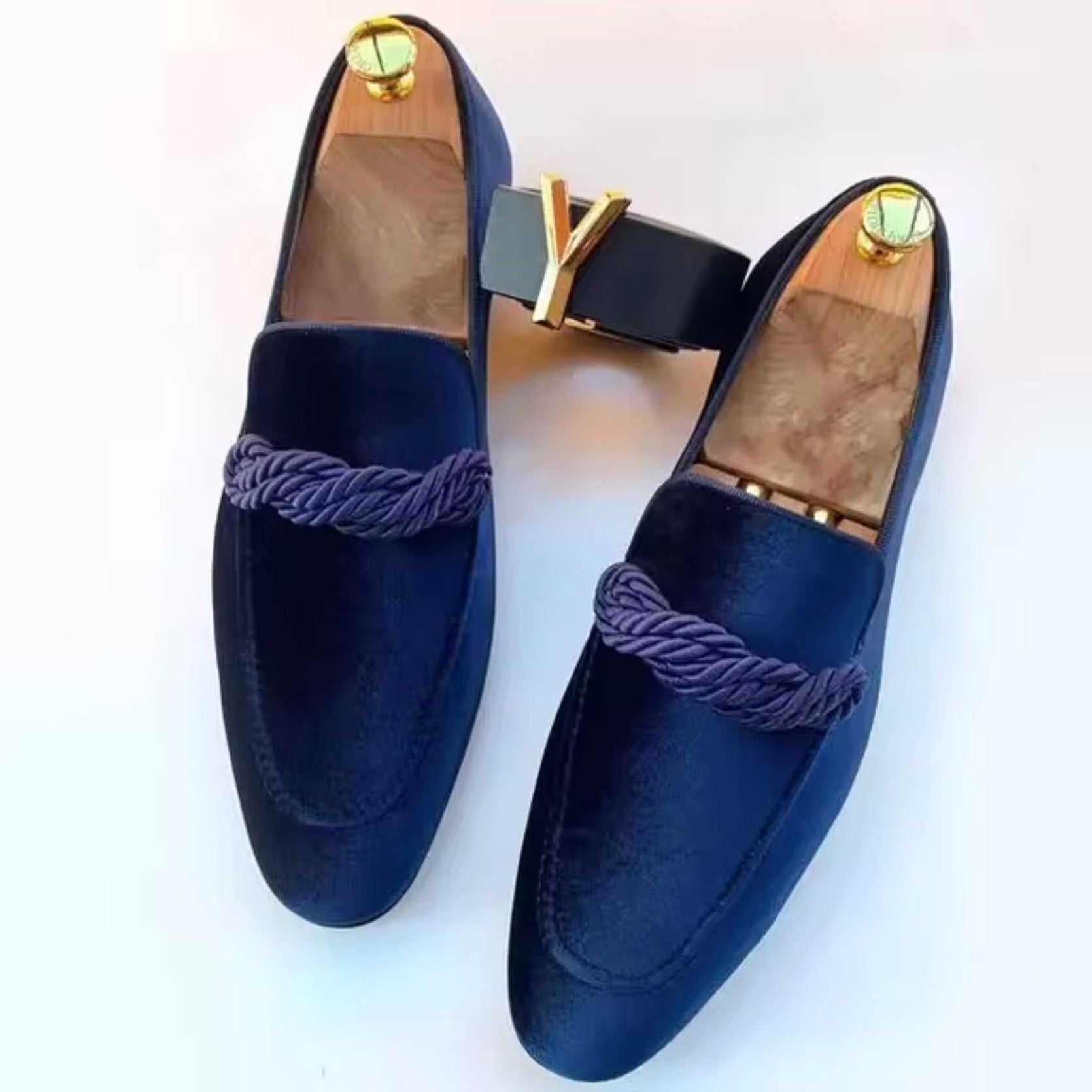 Mäns Loafers i Velvet Stil 2