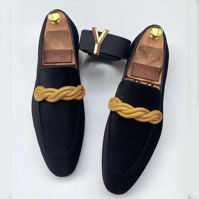 Mäns Loafers i Velvet Stil 3