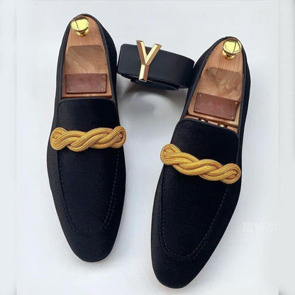 Mäns Loafers i Velvet Stil 3